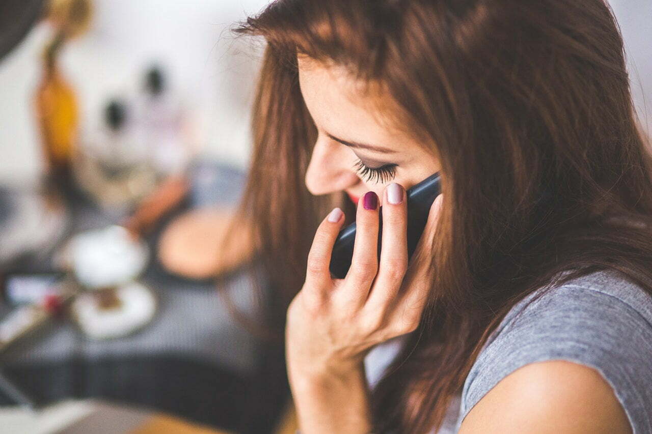 a person holding a cell phone