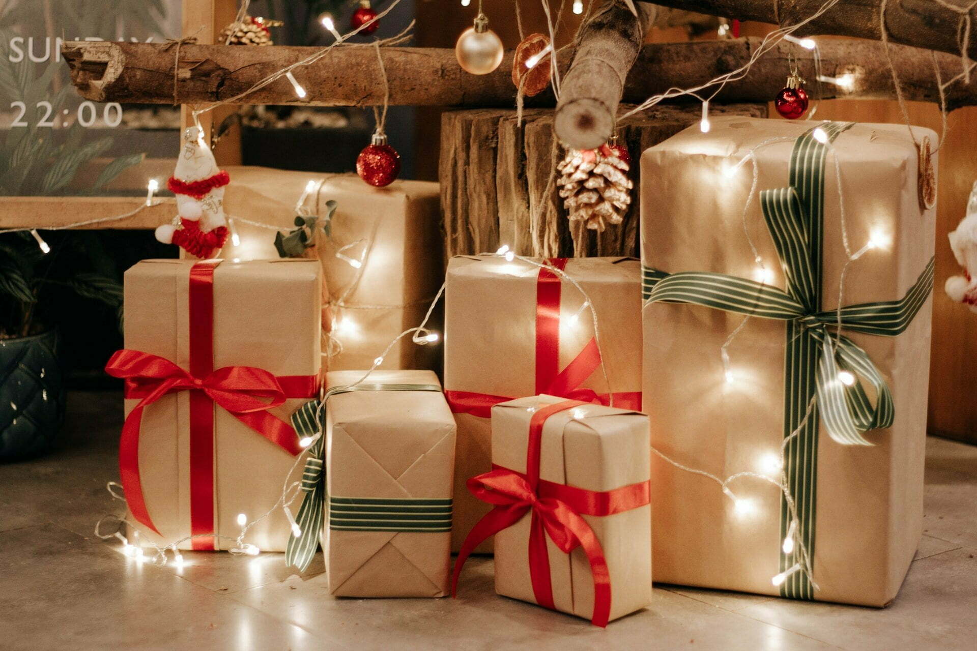 a group of presents