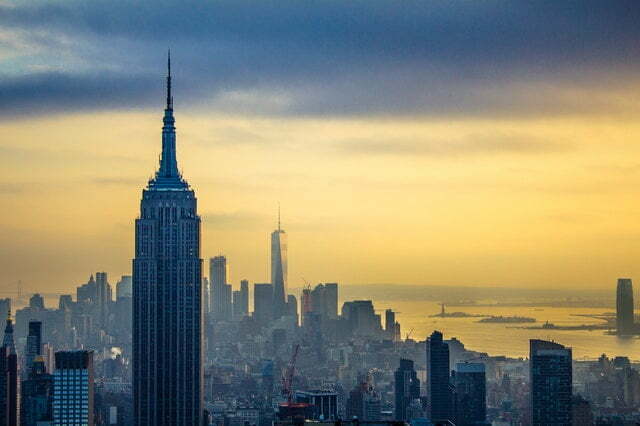 Empire Estate Building in the Sunrise