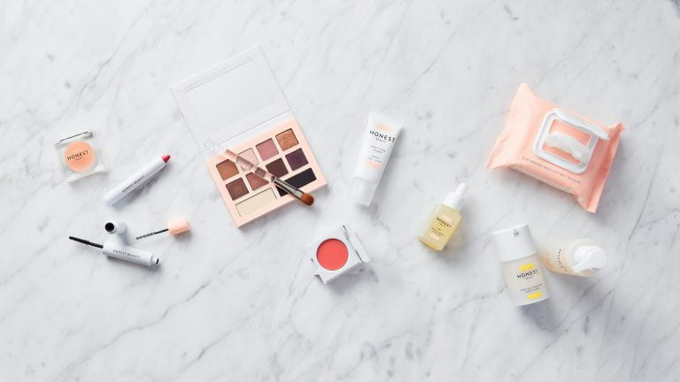 a group of objects on a white surface