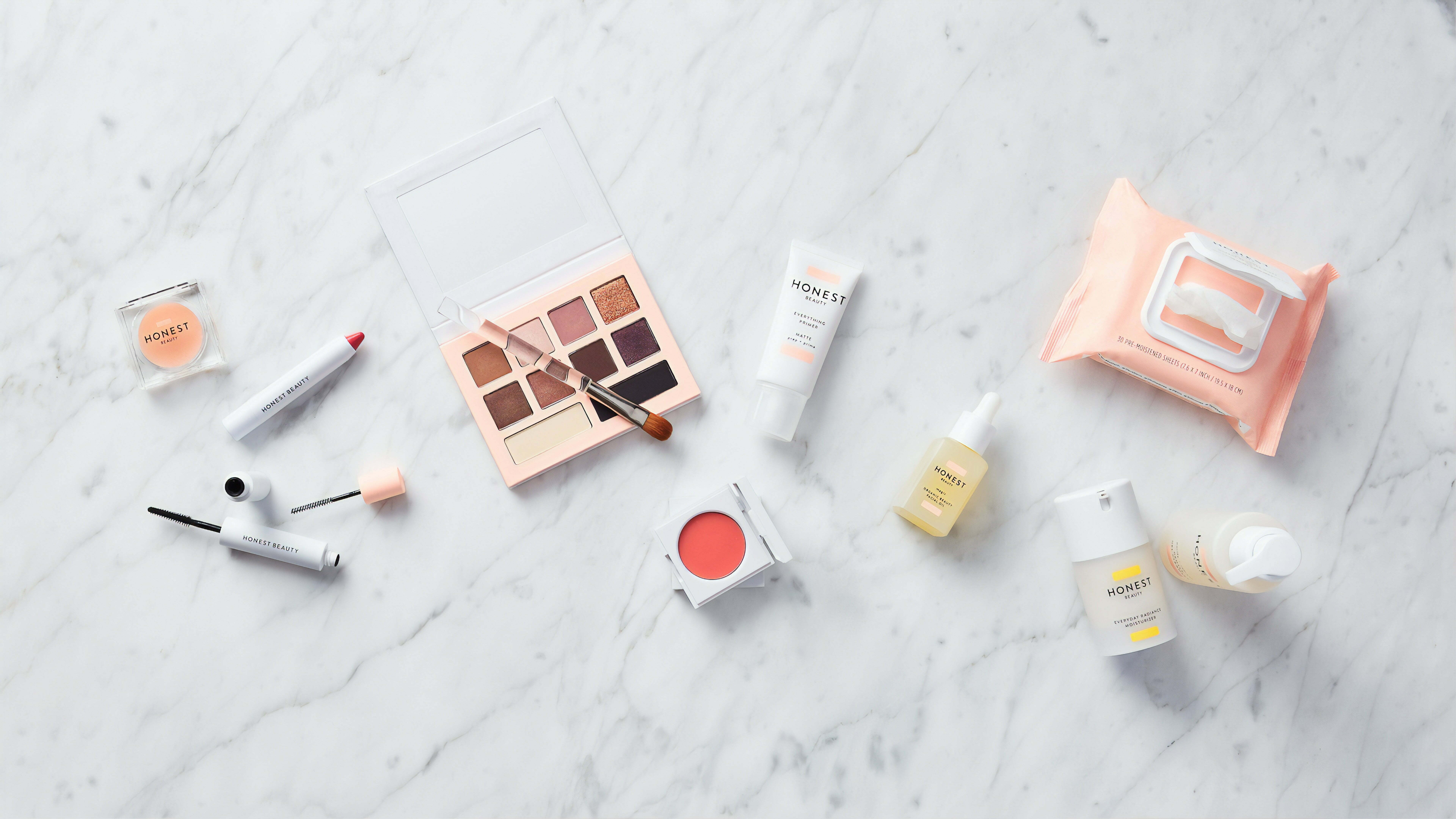 a group of objects on a white surface